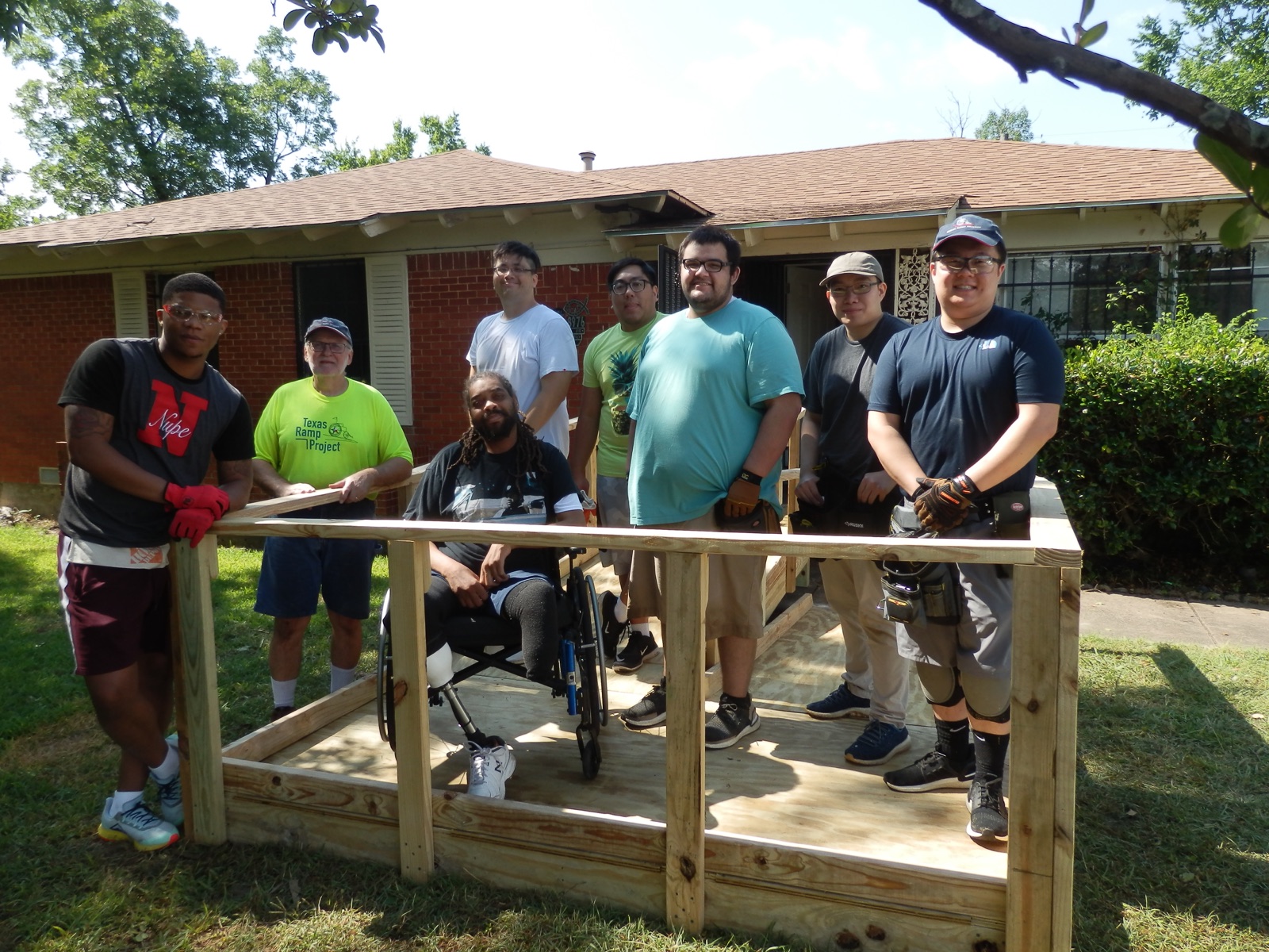 Jose Moore Jr. participating in a community service event